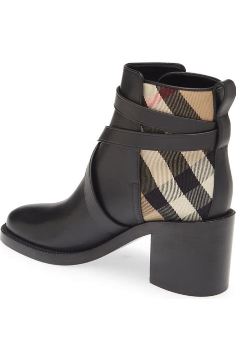 burberry pryle check heel bootie.